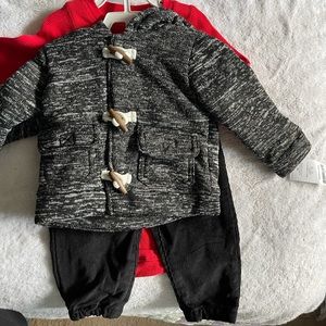 Carter’s. 9 month. Corduroy and thermal w/ coat